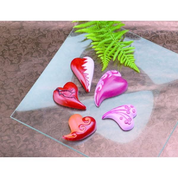 Giessform Herzen geschwungen - Kidis Art