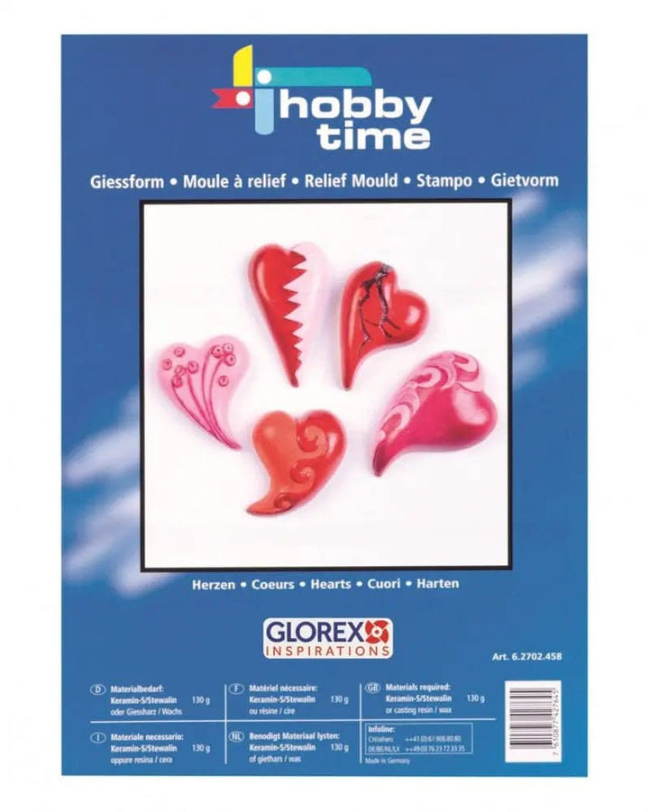 Giessform Herzen geschwungen - Kidis Art