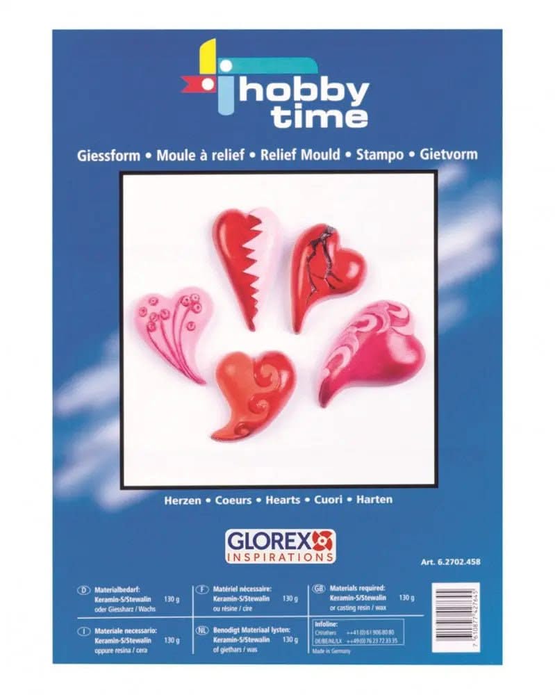 Giessform Herzen geschwungen - Kidis Art