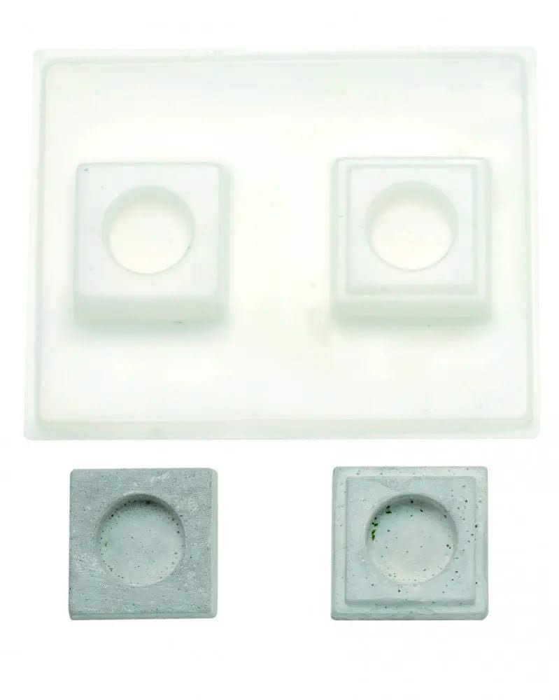 Giessform Teelichthalter 7x7cm - Kidis Art