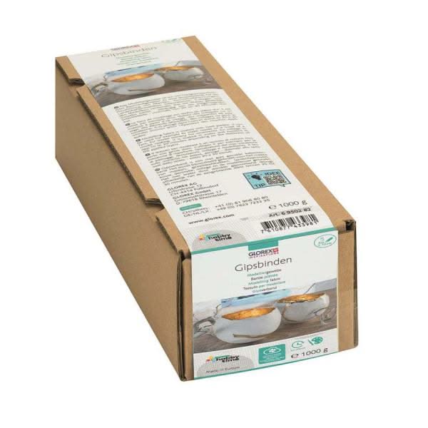 Gipsbinden Grosspackung 1kg Modelliergewebe 5 Roll - 5mx10cm - Kidis Art