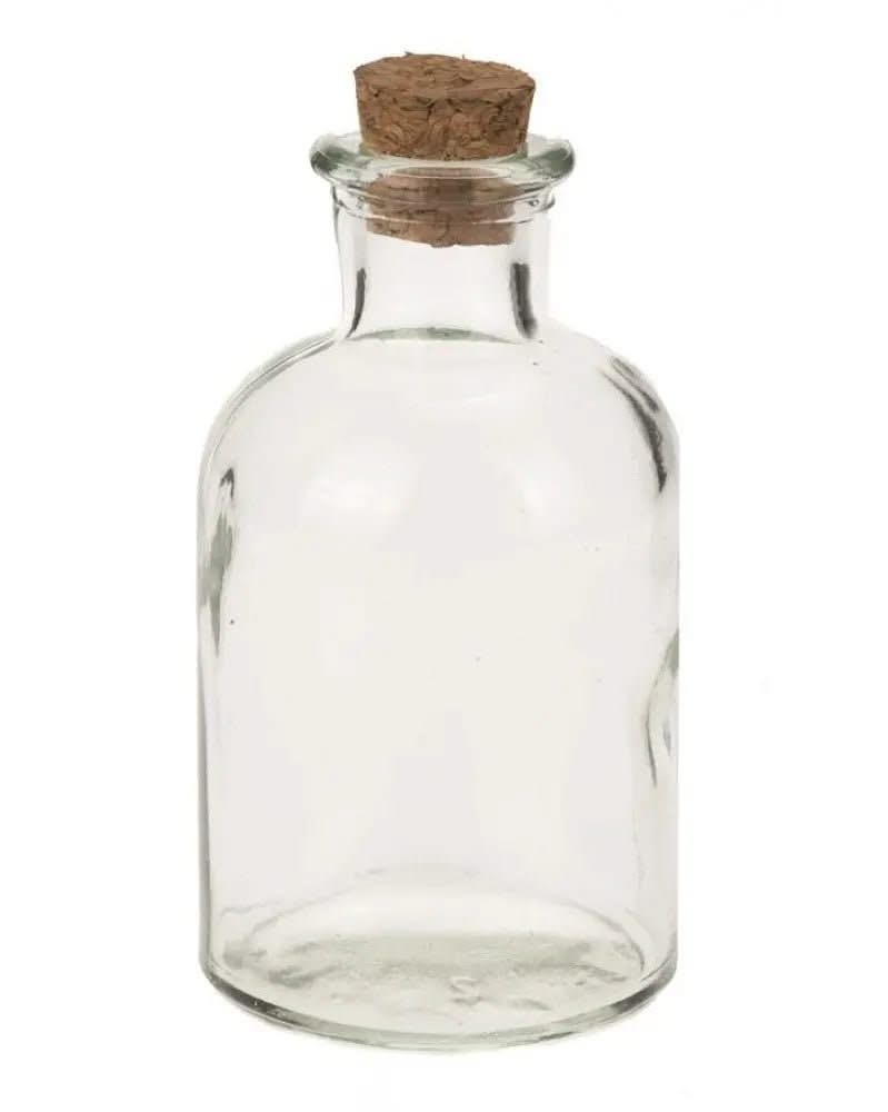 Glasflasche mit Korken 140ml, 5,5x10cm - Kidis Art