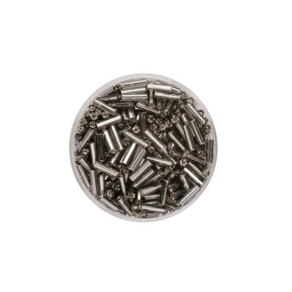 Glasstifte 6,0mm Silbereinzug grau 17g - Kidis Art