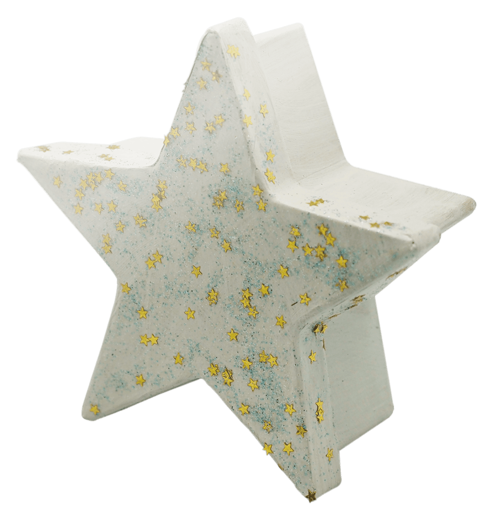 Glitterglue Flasche 53ml "Confetti" Sterne gold - Kidis Art