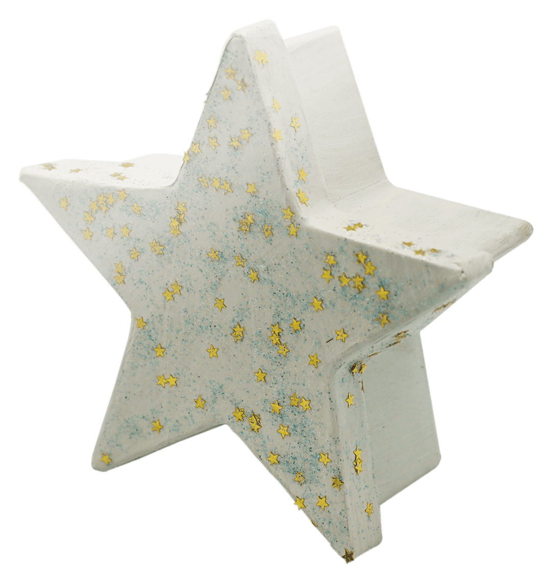 Glitterglue Flasche 53ml "Confetti" Sterne gold - Kidis Art