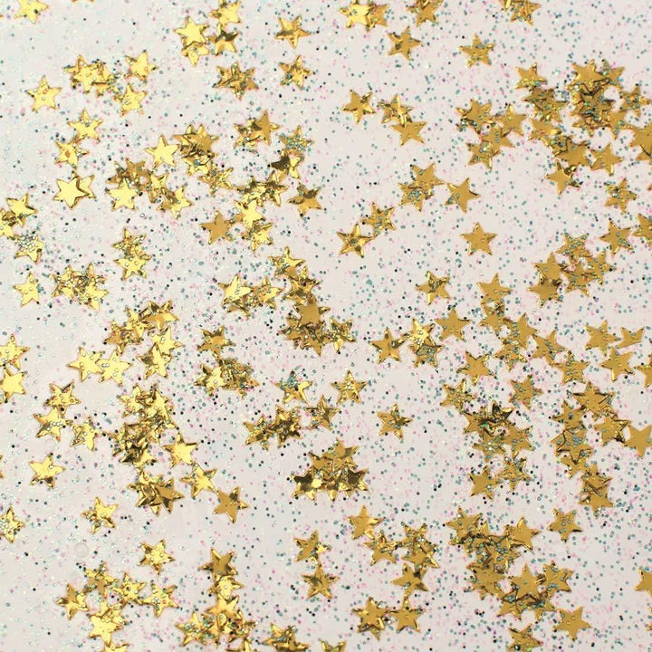 Glitterglue Flasche 53ml "Confetti" Sterne gold - Kidis Art