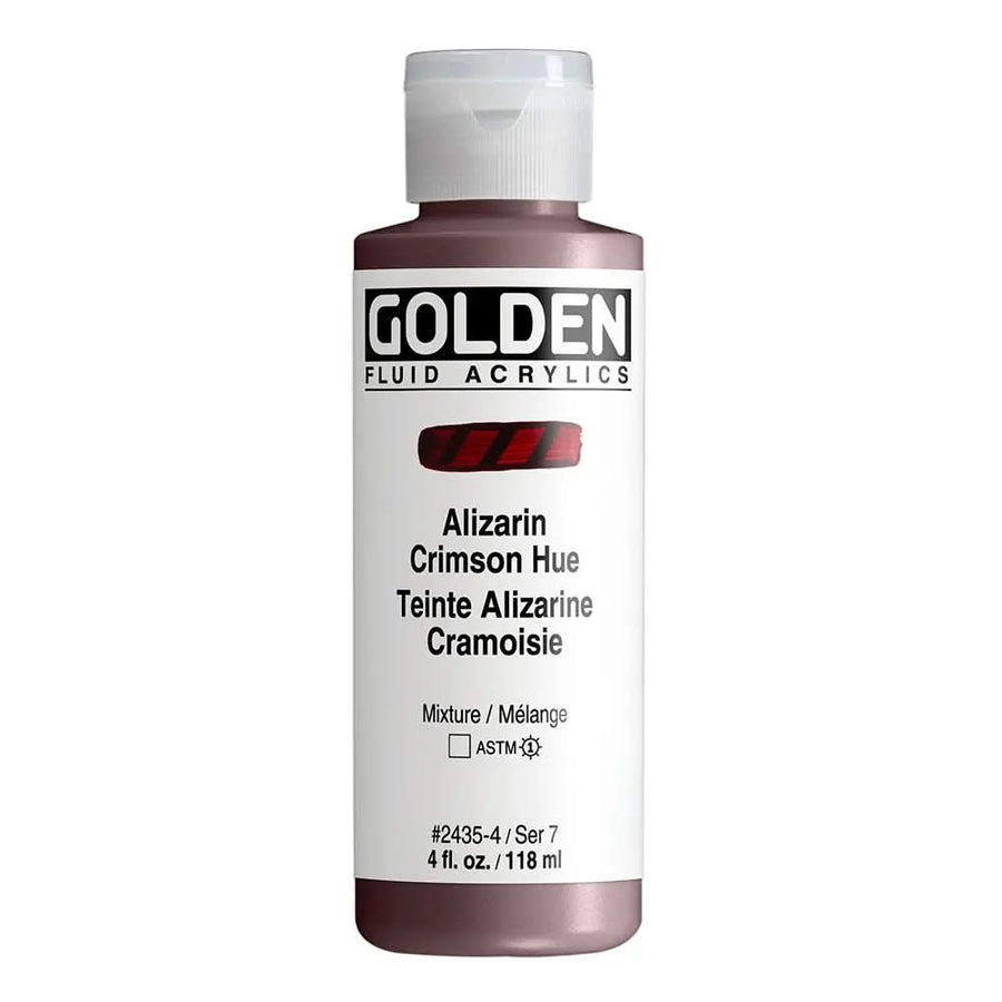 Golden Fluid Acrylfarbe Alizarinkarmesin Farbton 118m - Kidis Art