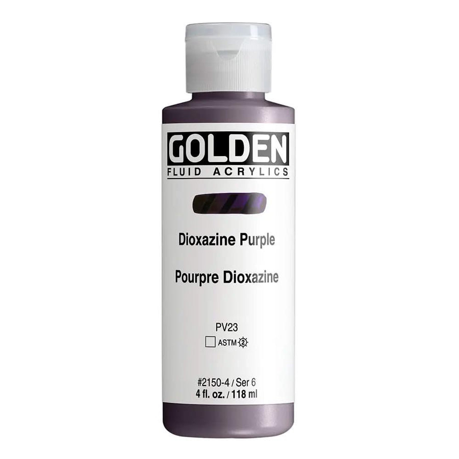 Golden Fluid Acrylfarbe Dioxazin Purpur 118 ml - Kidis Art
