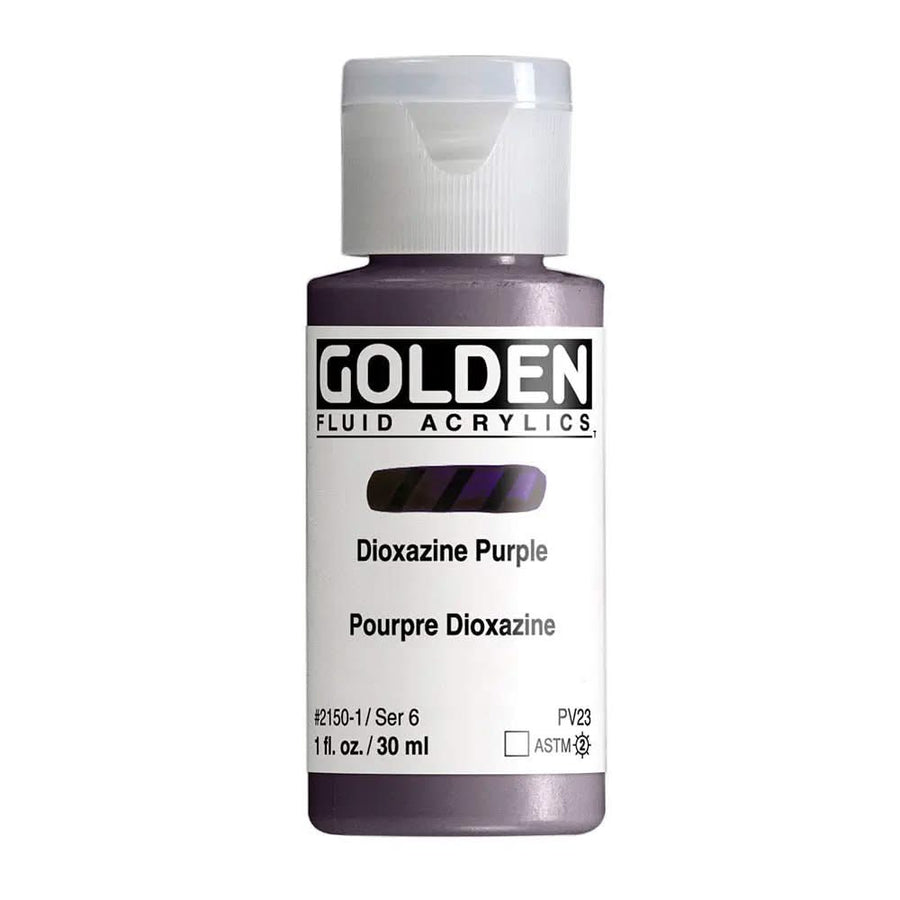 Golden Fluid Acrylfarbe Dioxazin Purpur 30 ml - Kidis Art