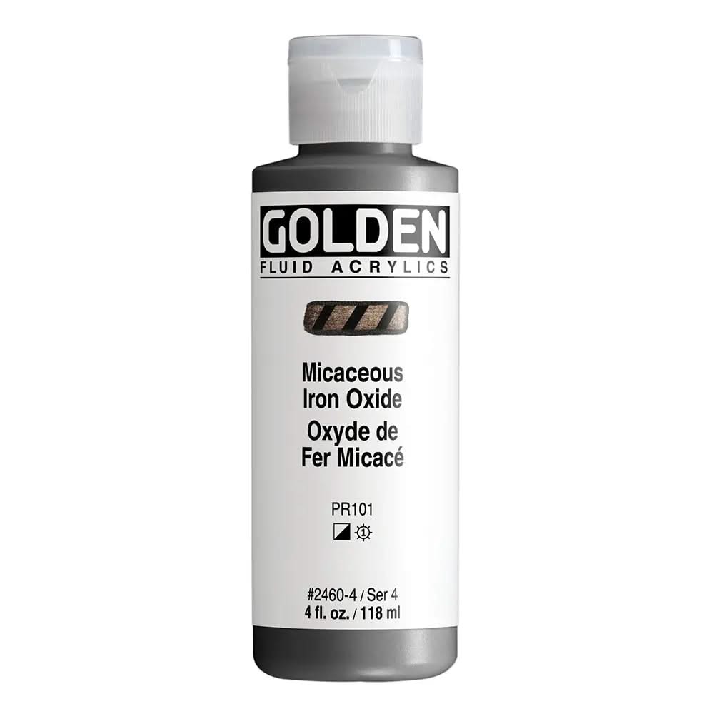 Golden Fluid Acrylfarbe Eisenglimmer 118 ml - Kidis Art
