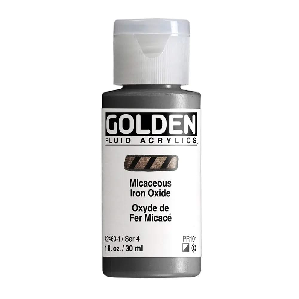Golden Fluid Acrylfarbe Eisenglimmer 30 ml - Kidis Art