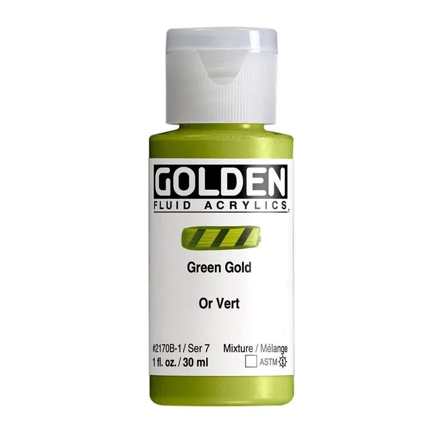 Golden Fluid Acrylfarbe Grungold 1 Fl. Oz./30 ml - Kidis Art