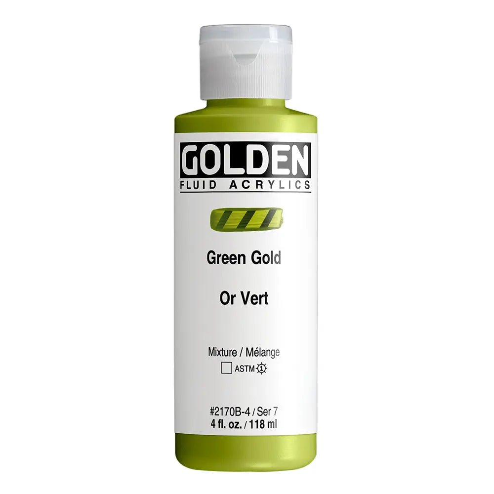 Golden Fluid Acrylfarbe Grungold 118 ml - Kidis Art