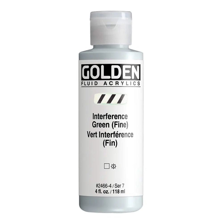 Golden Fluid Acrylfarbe Interferenz Grun (Fein) 118 ml - Kidis Art