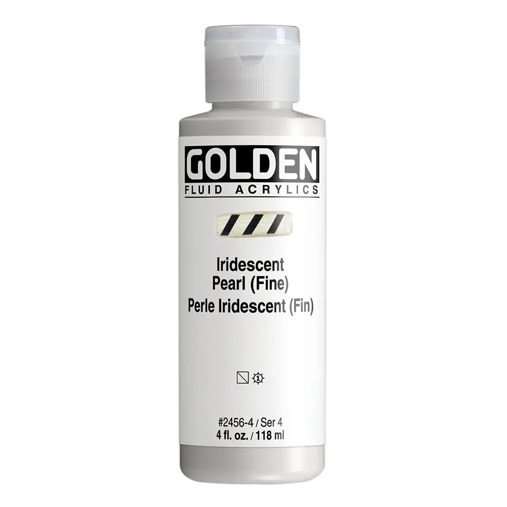 Golden Fluid Acrylfarbe Irisierende Perlmutt (Fein) 118 ml - Kidis Art