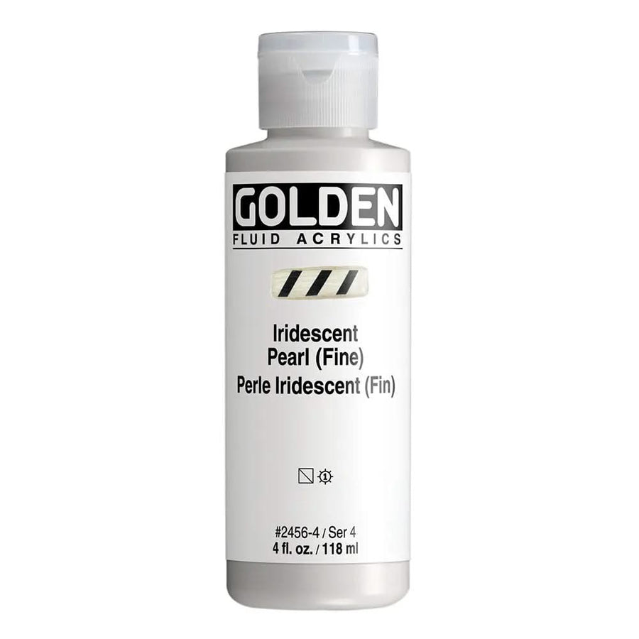 Golden Fluid Acrylfarbe Irisierende Perlmutt (Fein) 118 ml - Kidis Art