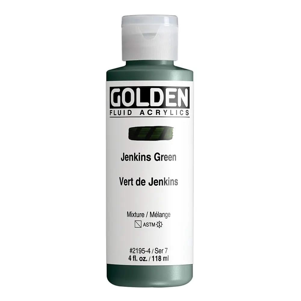 Golden Fluid Acrylfarbe Jenkins Grun 118 ml - Kidis Art