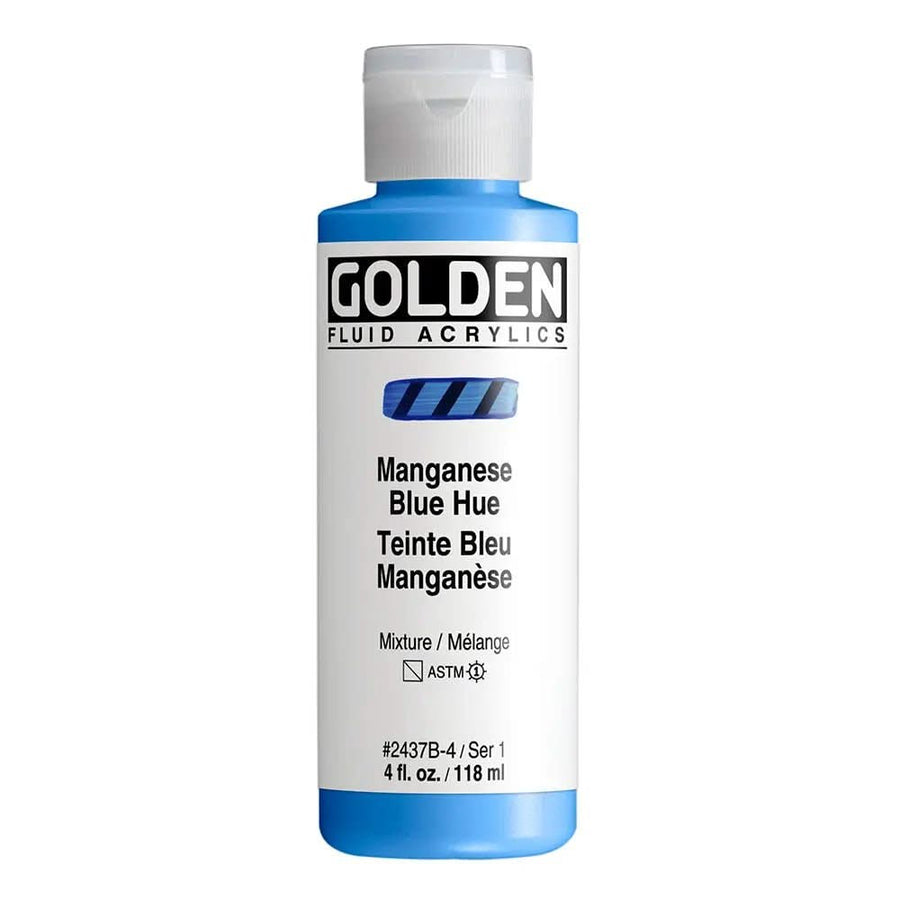 Golden Fluid Acrylfarbe Manganeseblau Farbton 118 M - Kidis Art
