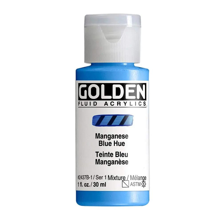 Golden Fluid Acrylfarbe Manganeseblau Farbton 30 ml - Kidis Art