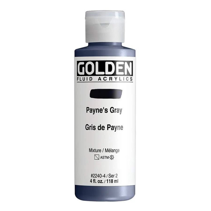 Golden Fluid Acrylfarbe Paynesgrau 118 ml - Kidis Art