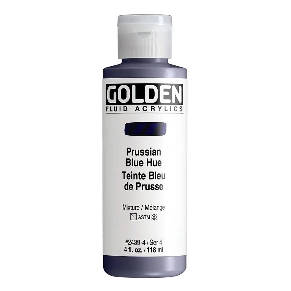 Golden Fluid Acrylfarbe Preussischblau Farbton 118m - Kidis Art