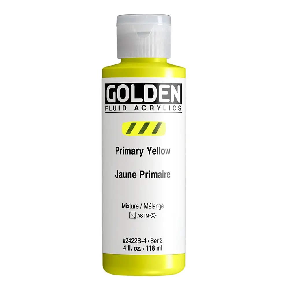Golden Fluid Acrylfarbe Primargelb 118 ml - Kidis Art