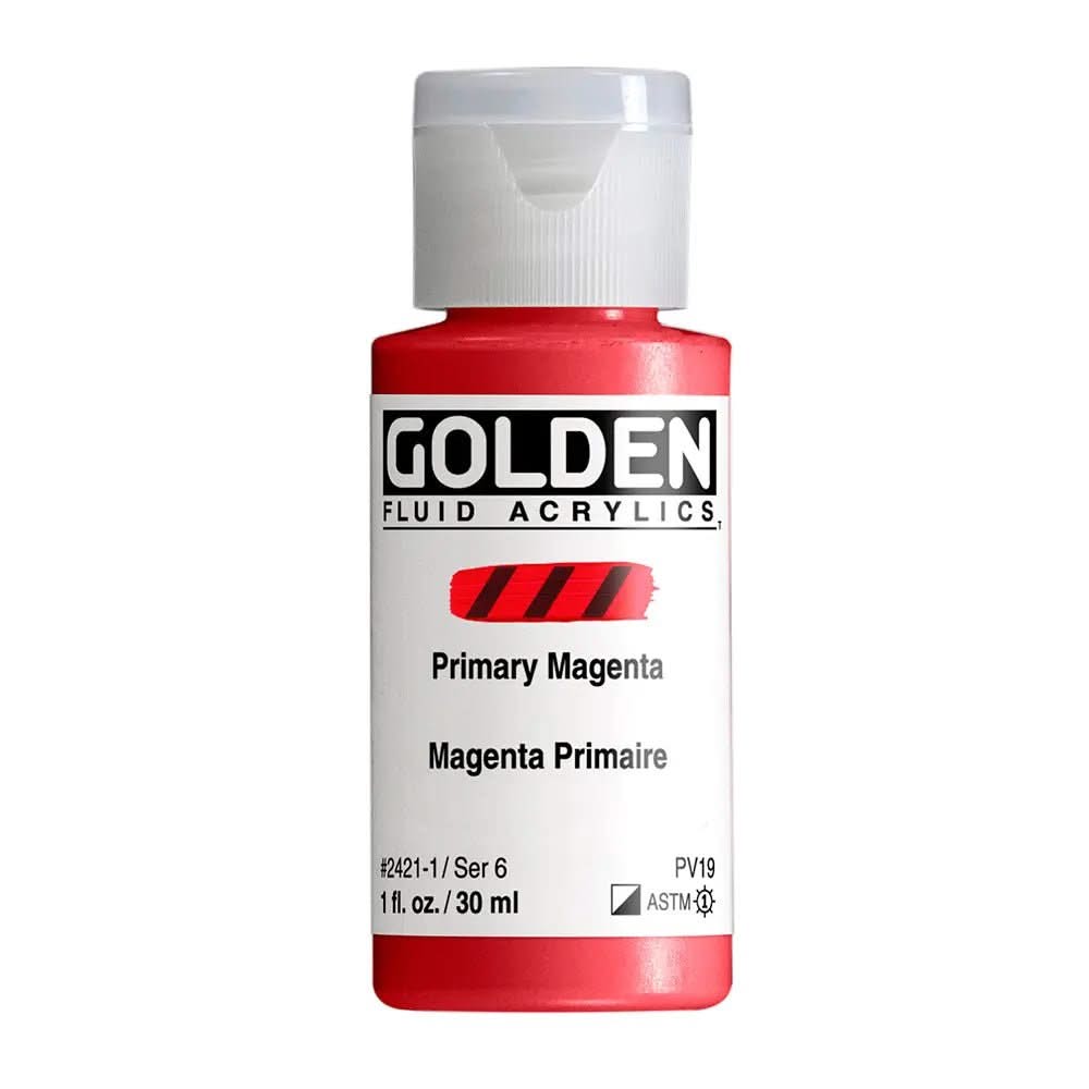 Golden Fluid Acrylfarbe Primarmagenta 30 ml - Kidis Art