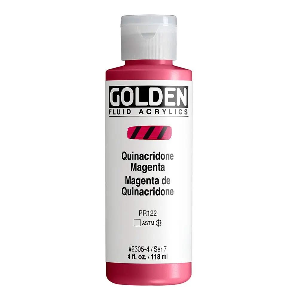 Golden Fluid Acrylfarbe Quinacridon Magenta 118 ml - Kidis Art