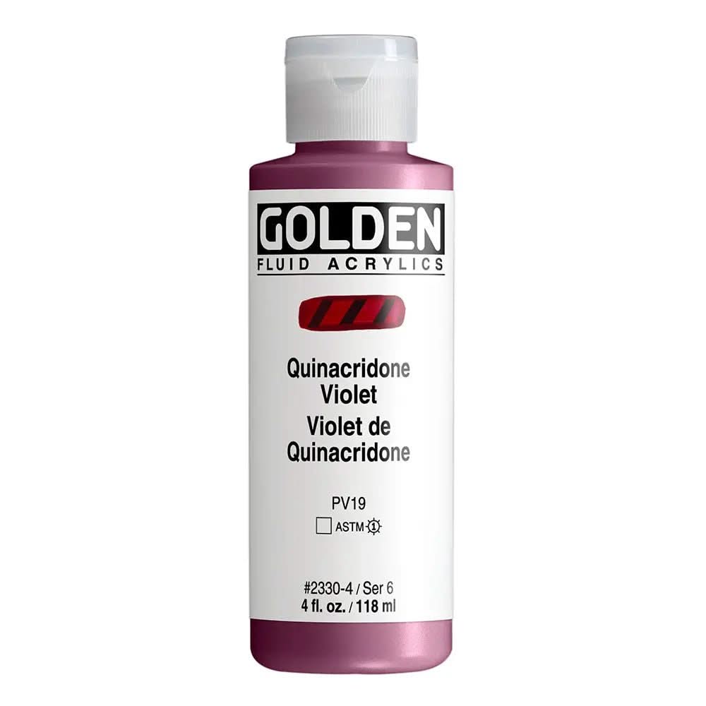 Golden Fluid Acrylfarbe Quinacridoneviolett 118 ml - Kidis Art