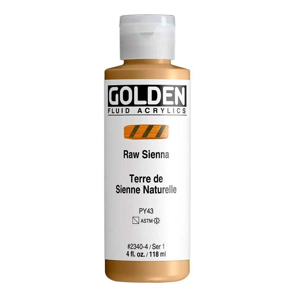 Golden Fluid Acrylfarbe Siena Natur 118 ml - Kidis Art