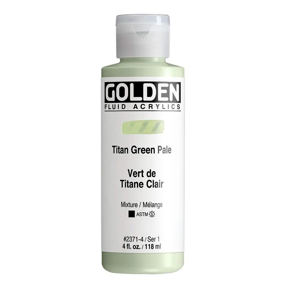 Golden Fluid Acrylfarbe Titan Grun Hell 118 ml - Kidis Art