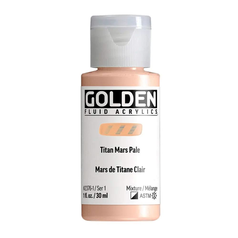 Golden Fluid Acrylfarbe Titan Mars Hell 30 ml - Kidis Art