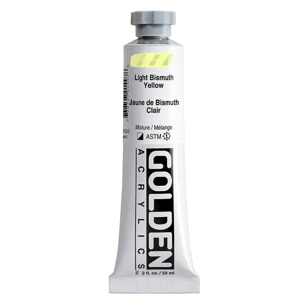 Golden Heavy Body Acrylfarbe Bismuth Gelb Hell 59 ml - Kidis Art