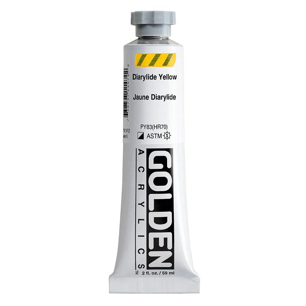 Golden Heavy Body Acrylfarbe Diarylgelb 59 ml - Kidis Art