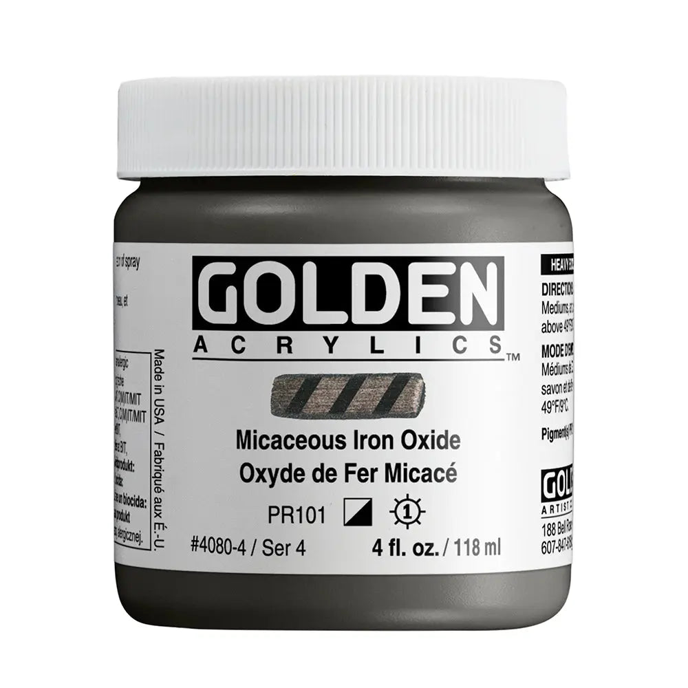 Golden Heavy Body Acrylfarbe Eisenglimmer 118 ml - Kidis Art