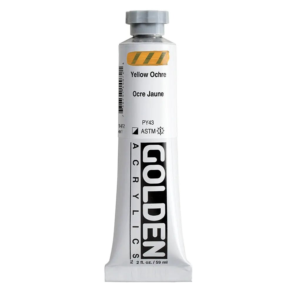 Golden Heavy Body Acrylfarbe Gelbocker 59 ml - Kidis Art