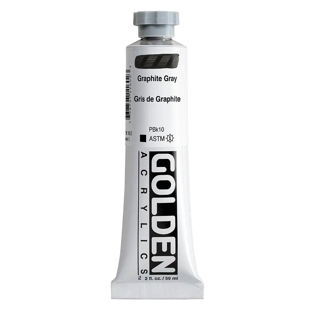 Golden Heavy Body Acrylfarbe Graphitgrau 59 ml - Kidis Art