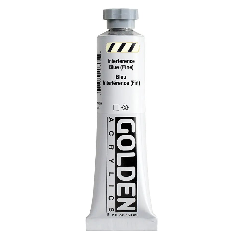 Golden Heavy Body Acrylfarbe Interferenz Blau (Fein) 59 ml - Kidis Art
