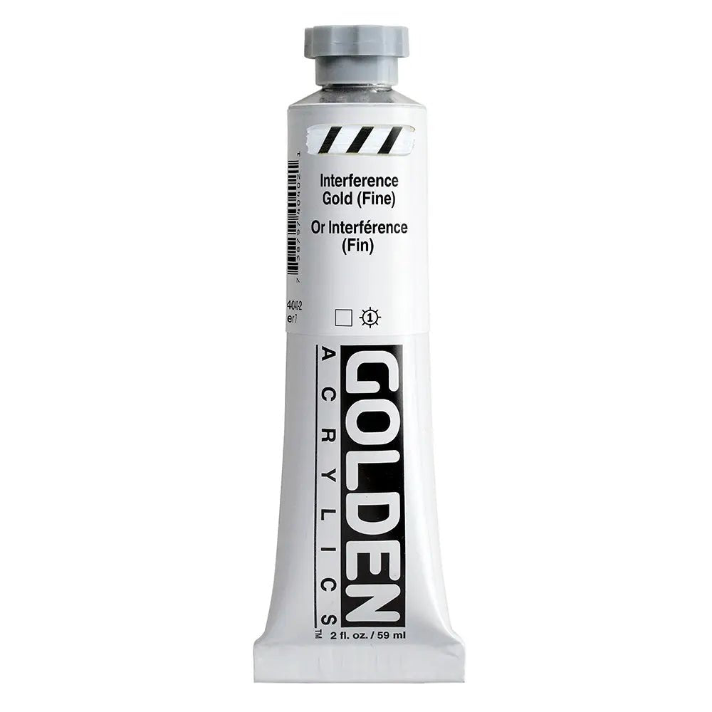 Golden Heavy Body Acrylfarbe Interferenz Gold (Fein) 59 ml - Kidis Art