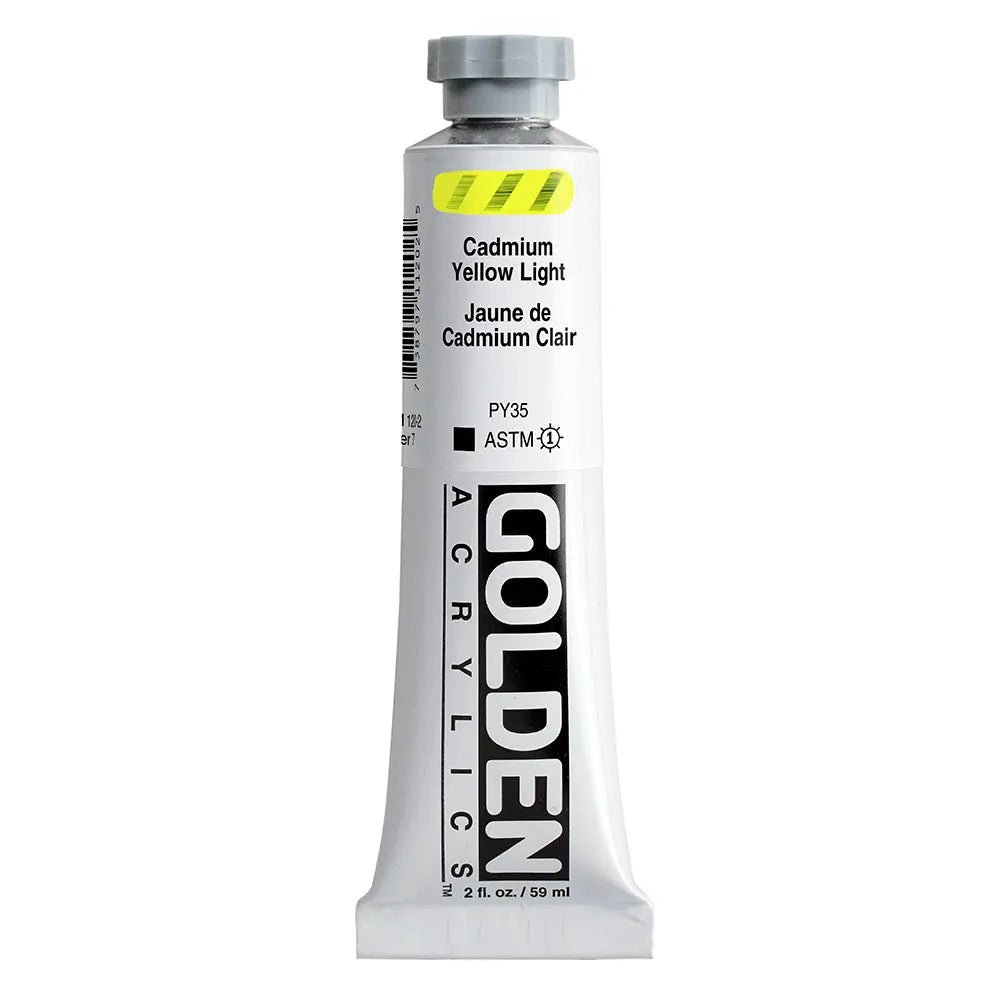 Golden Heavy Body Acrylfarbe Kadmiumgelb Hell 59 ml - Kidis Art