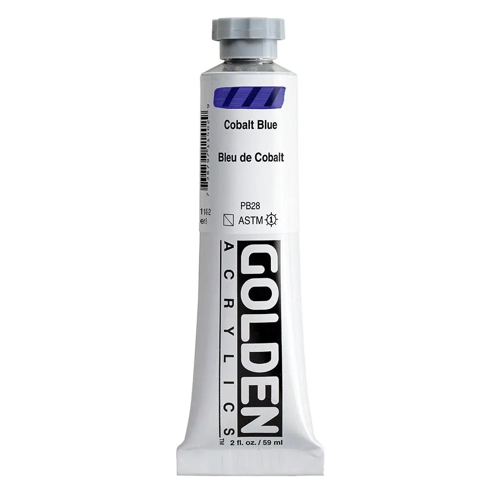 Golden Heavy Body Acrylfarbe Kobaltblau 59 ml - Kidis Art