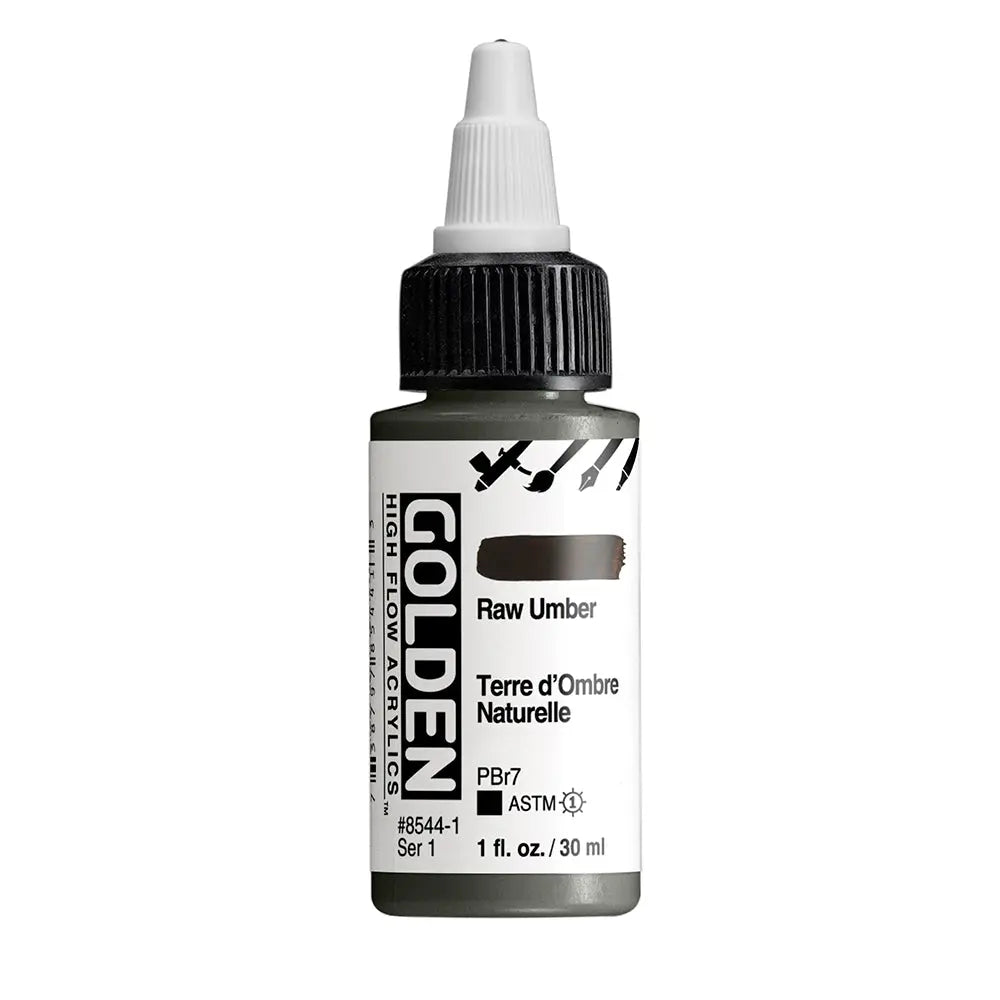 Golden High Flow Acrylfarbe Umbra Natur 1 Fl. Oz./30 ml - Kidis Art