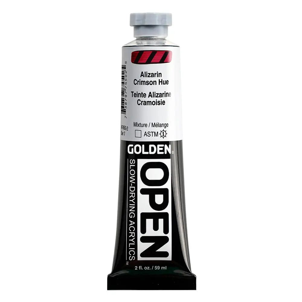 Golden OPEN Acrylfarbe Alizarin - Karmesin Farbton 59 ml - Kidis Art