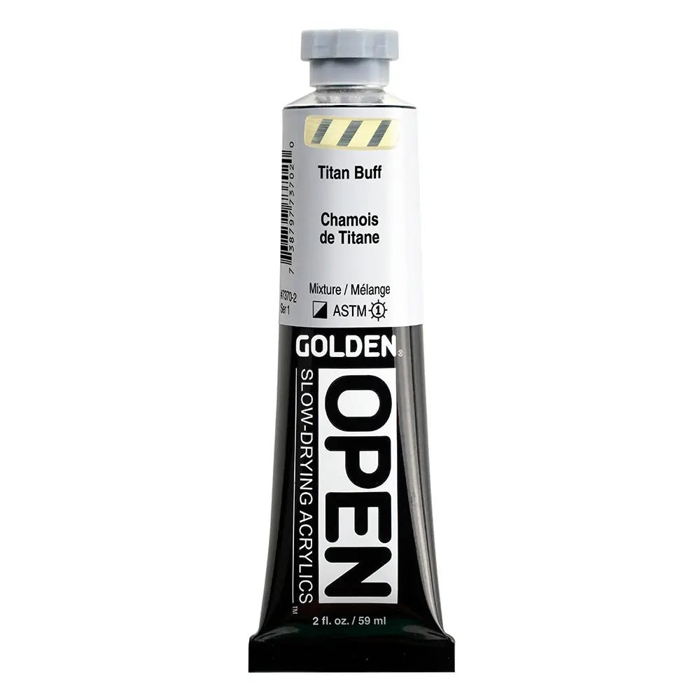 Golden OPEN Acrylfarbe Titanbuff 59 ml - Kidis Art