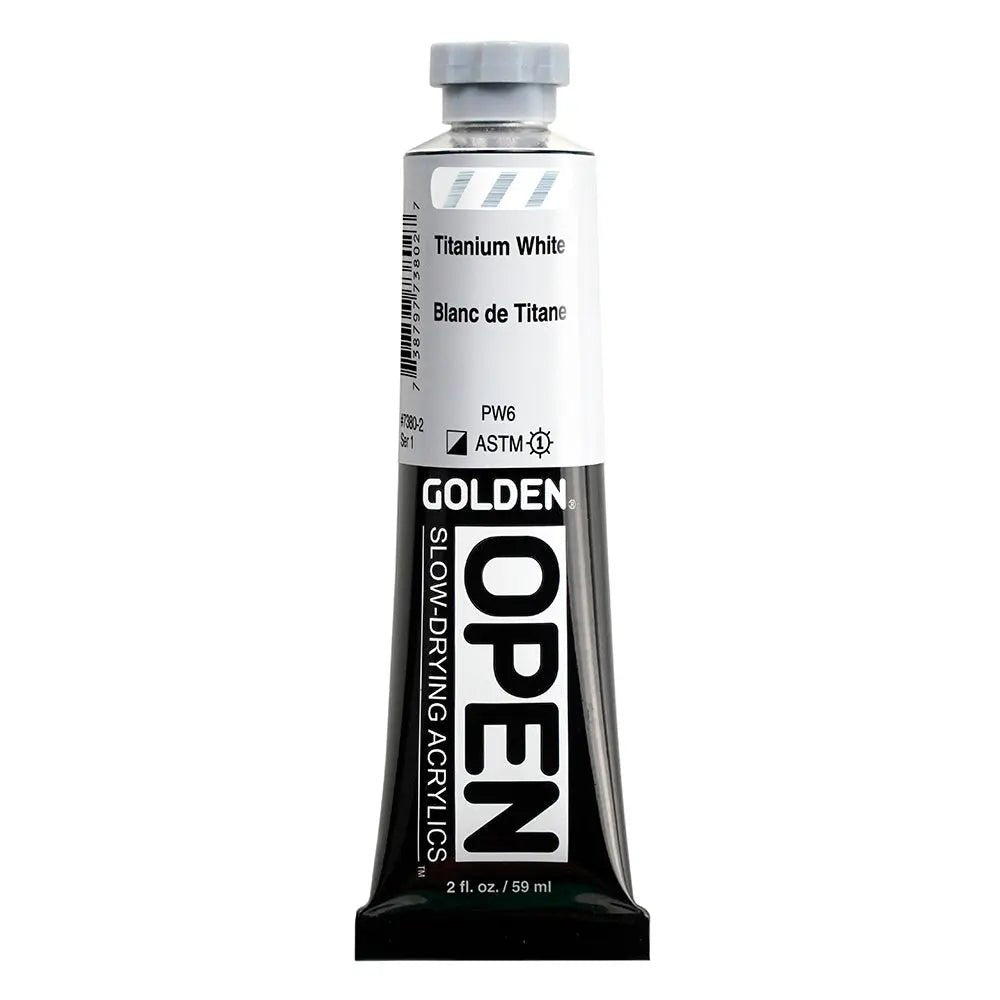 Golden OPEN Acrylfarbe Titanweiss 59 ml - Kidis Art