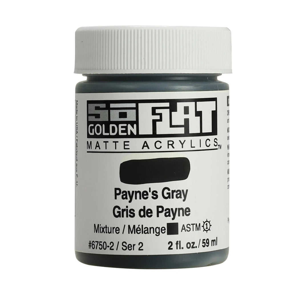 Golden SoFlat Acrylfarbe Paynesgrau 59 ml - Kidis Art