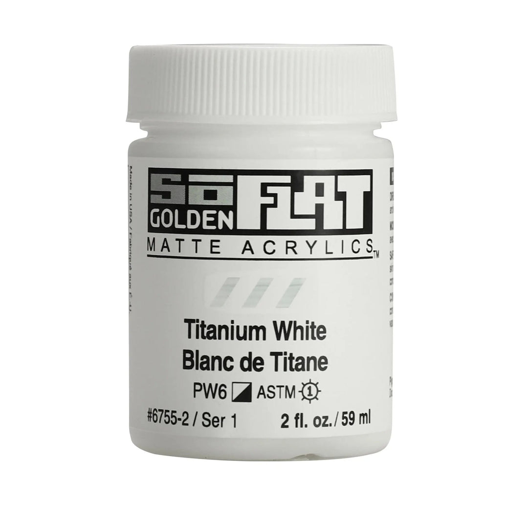 Golden SoFlat Acrylfarbe Titanweiss 59 ml - Kidis Art