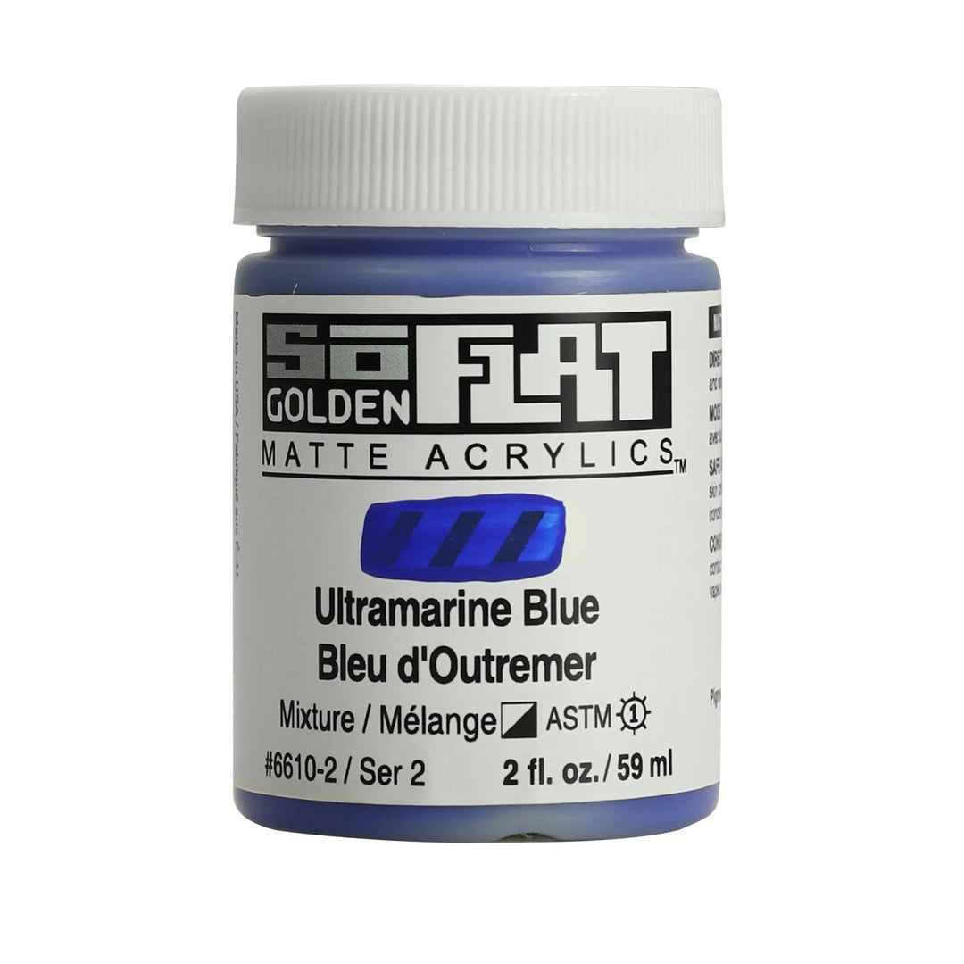 Golden SoFlat Acrylfarbe Ultramarinblau 59 ml - Kidis Art