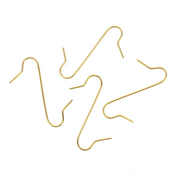 Metallaufhänger für Kugeln 50St 4cm goldfarben - Kidis Art