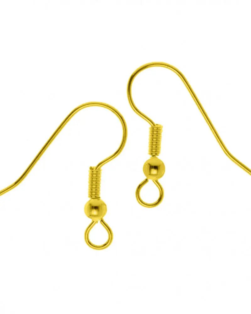 Ohrbügel mit Kugel 4St, 20mm goldfarben - Kidis Art